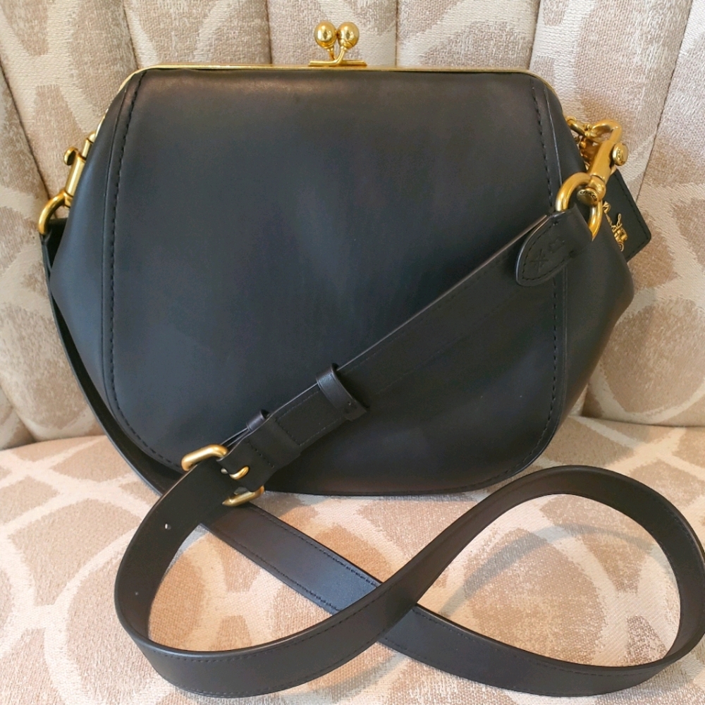 Coach Glovetanned Leather Saddle Crossbody Bag